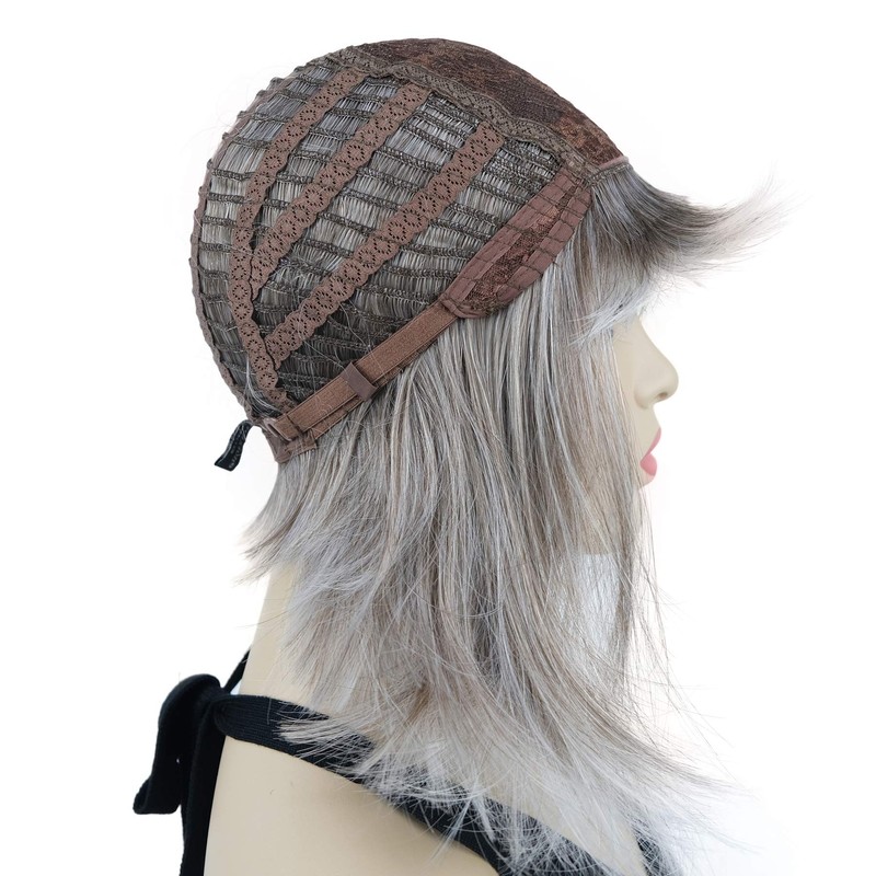 Lydell 10" Short Straight Bob Hair Wigs with Bangs No