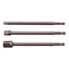 Amtech I5705 3 Piece 150mm 1/4" Hex Extension Adapter Set,