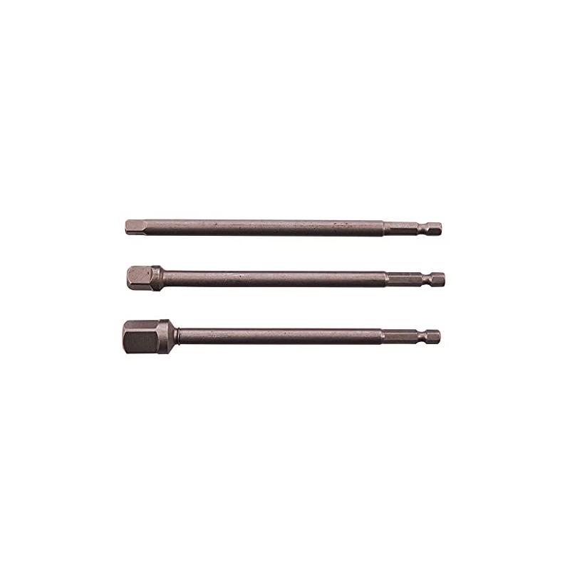 Amtech I5705 3 Piece 150mm 1/4" Hex Extension Adapter Set,