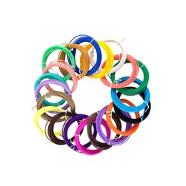 20 Bundles of 20 Color Printing pens, Filled with 1.75mm Filament Mixed Colors, Each Color is 16 feet Long, totaling 328 feet. The Printer is Compatible with PLA and Printing pens.