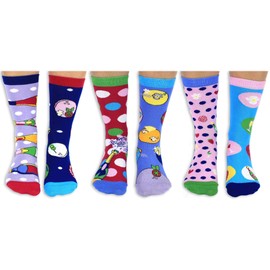 Let's Brunch Oddsocks Socks in 37-42 in Set of 6 - Stocking, multicoloured
