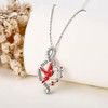 DAYLINLOVE Cardinal Necklace 925 Sterling Silver Cardinal Pendant Necklace Cardinal