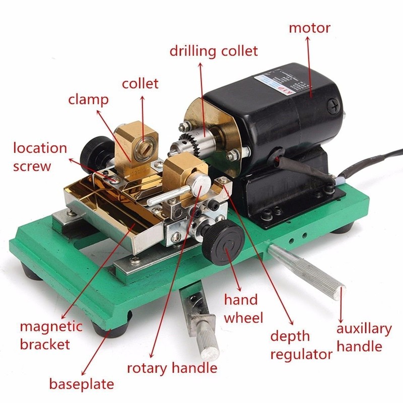 EFK-II Supply 200W 110V Pearl Drilling Machines Driller Drill Holder