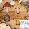 Lovely Layer Mushrooms Metal Die Cuts,Flower Leaf Mushrooms Cutting Dies Cut Stencils DIY Scrapbooking Decorative Embossing Paper Scrapbooking Card Making