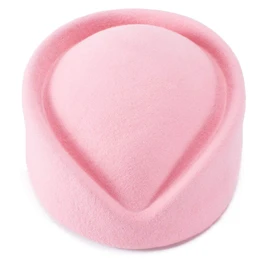 Lawliet Wool Stewardess Air Hostesses Pillbox Hat Millinery Teardrop Fascinator Base A040