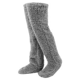 Plush Overknee Socks, Fluffy, Women's Plush Overknee Socks, Over Knee High Fuzzy Socks, Knee Stockings, Plush Socks for Sleeping at Home, Plush Slipper Stockings, Long Leg Warmers for Women, Plush