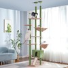 Meowrista Floor to Ceiling Cat Tree Tall Cat Tower with