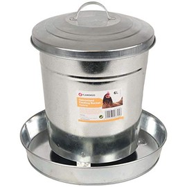 Flamingo Hedwig 310045 Automatic Feeder Galvanised 6 L