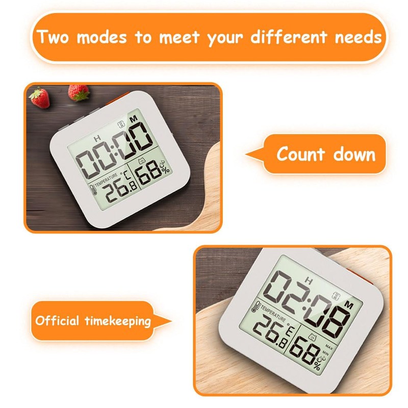 DONGKER Digital Alarm Clock, Intelligent Travel Alarm Clock with Temperature,