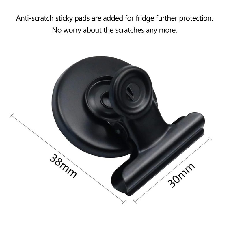 12 Pack Magnetic Clips, Strong Fridge Magnet with Clip, Fridge