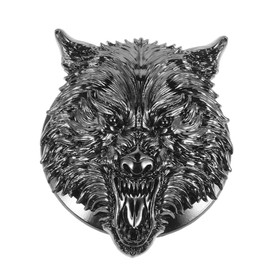 FOYTOKI Accessories Wolf Head Push to Start Button Cover for Car Keys Gothic Car Decor Scratch Key Ignition Protective Cover