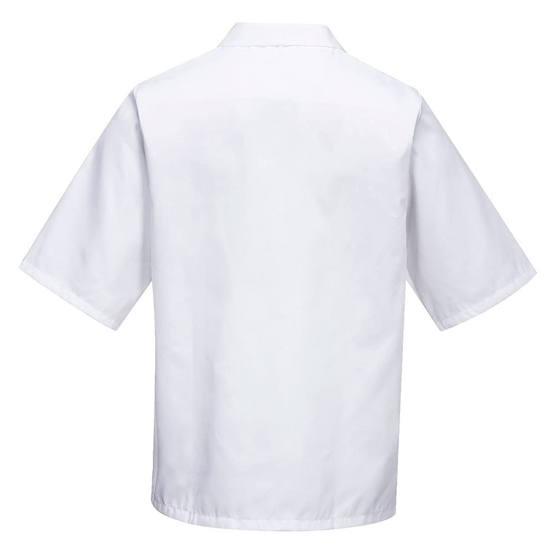 Portwest Bakers Shirt S/S, Size: L, Colour: White, 2209WHRL