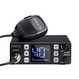 Radioddity CB-606 CB Radio, 40 Channel Mobile CB Radio with AM/FM/PA Modes, 2.2’’ LCD Screen, Instant Channel 9/19, VOX, Roger Beep, TOT, ASQ/SQ, for Off-Road Adventure
