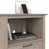 Pemberly Row Lateral File Cabinet with Shelf in Washed Gray