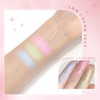 HOSAILY Chameleon Face Highlighter Palette, Multichrome Glitter Shimmer Rainbow Eyeshadow
