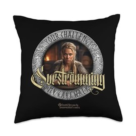 2023 Surströmming Fish In A Can Designs Challenge is a Viking's cakewalk Surströmming Throw Pillow, 18x18, Multicolor