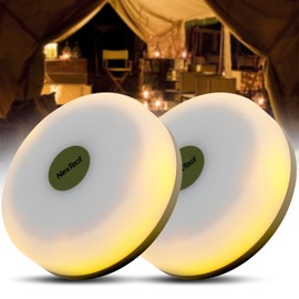 Hiromeco Camping Lights String,Outdoor String Lights with 5 Lighting Modes,Quick 30s Recovery,Durable and Waterproof,USB Charging-Portable Camping Lights for Camping,Yard,and Hiking(2PACK)