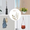 Metal Curtain Holdbacks, 2 Pcs Gold Curtain Tie Backs Hooks,