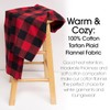 Pico Textiles 1 Yard Red and Black Buffalo Plaid Checkered