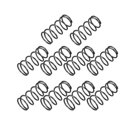 TA-VIGOR 10Pcs Extended Compressed Spring, 1.2mm Wire Dia, 14mm OD, 30mm Length Durable Stainless Steel Small Dual Hook Tension Spring for Furniture Screen Doors Repair Projects