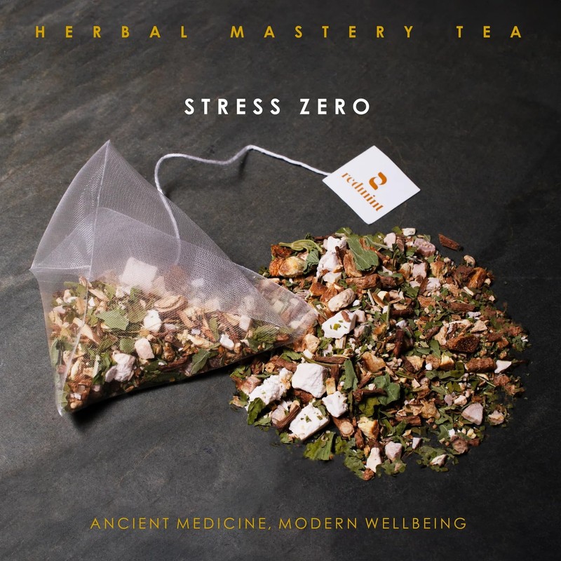 Redmint Herbal Tea Mastery - Stress Zero, Caffeine Free &