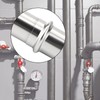 TAISHER 10PCS 304 Stainless Steel Press Fittings,1/2" Press Slip Coupling,No