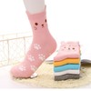 Jeasona 5 Pairs Cat Socks Women 4-7 Cotton Cat Gifts