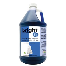 Bright White Pet Shampoo for Dogs and Cats 1 Gallon | Cruelty-Free | Paraben-Free | Biodegradable and Non-Toxic | Brightens All Coat Colors | Made in The USA