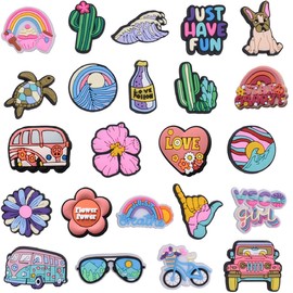 Shoe Charms for Croc, Different Shape Cartoon Cute Clog Pins Accessories for Charms, Durable Waterproof Shoe Decorations for Adults Teens Kids Birthday Party Gift (23PCS)