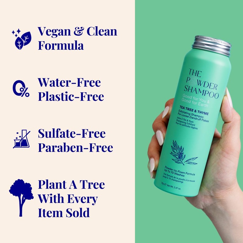 The Powder Shampoo - Powder Shampoo Aluminum Bottle Exfoliating &
