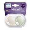 Avent Ultra Soft Soother Plain 0-6 Months 2 Pack