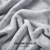 EHEYCIGA Fleece Blanket Silver Grey Throws for Sofas Fluffy Warm