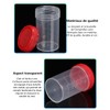LATRAT 10 x 60ml Plastic Urine Sealed Sampling Cup Container