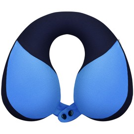 COOLBEBE Kids Travel Neck Pillow Car Pillow for Kids Remarkable Head Chin Neck Support U-Shaped Pillows for Child(1, Haze Blue)