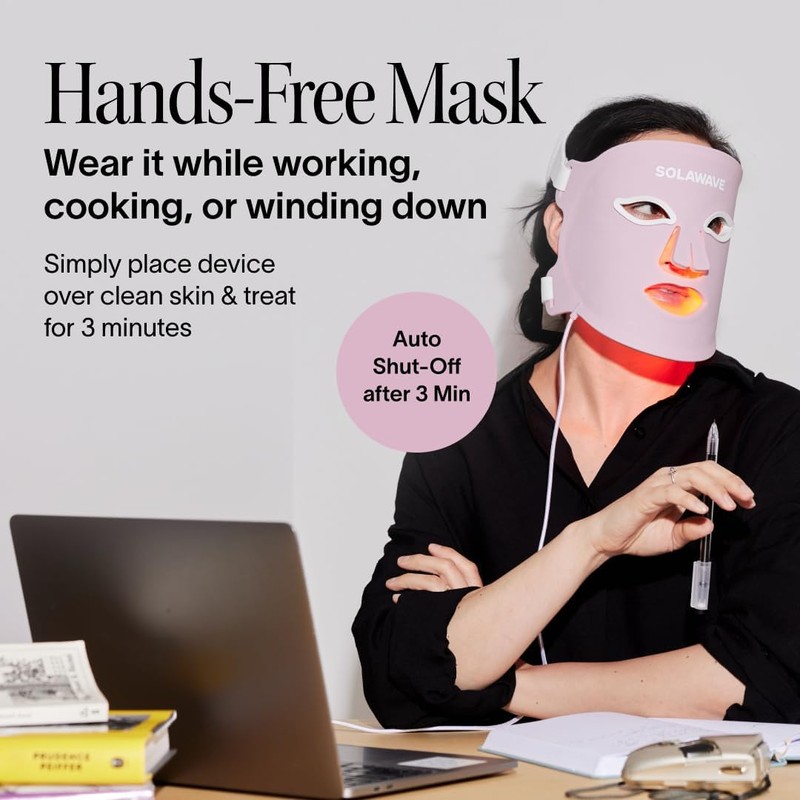 Solawave Mascarilla Facial de Terapia de Luz Led