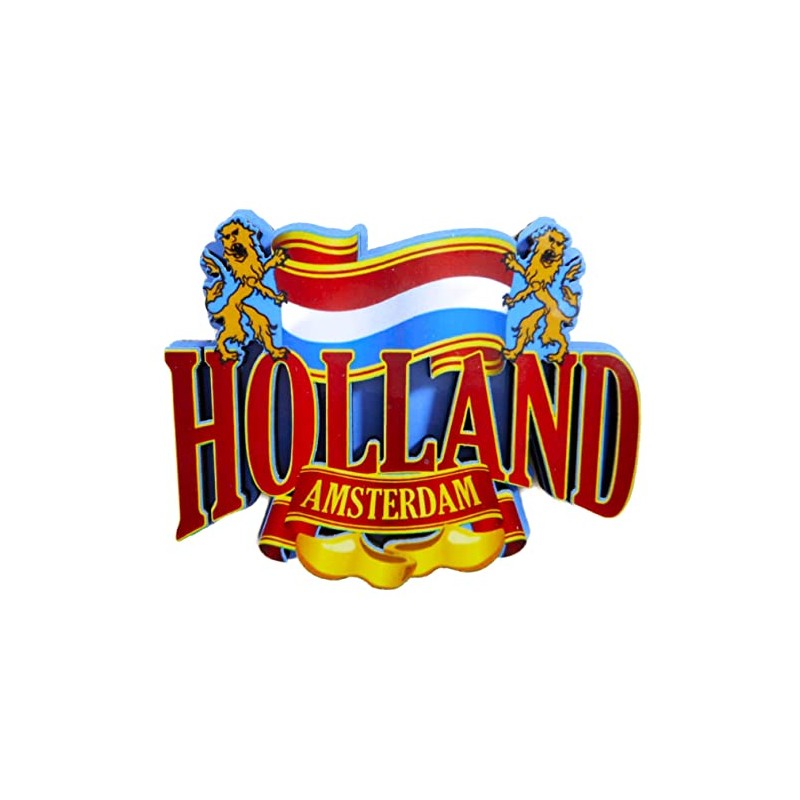 GMTX 5840 Magnet Souvenir Holland Amsterdam Lion 8 x 7