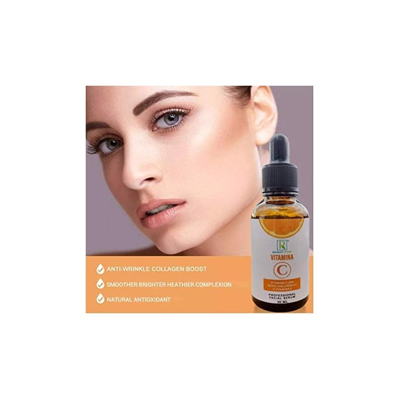 Serum Vitamina C de Alta concentración, Acido Hialuronico, Vitamina E
