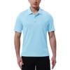 Gopune Men's Short Sleeve Polo Shirts Quick Dry Outdoor Regular