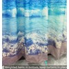goodbath Extra Long Shower Curtain 200cm drop,Ocean Beach Seaside Sunset