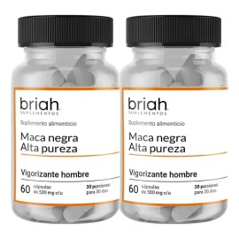 Duo Maca Negra Briah 500 Mg | 120 Cápsulas