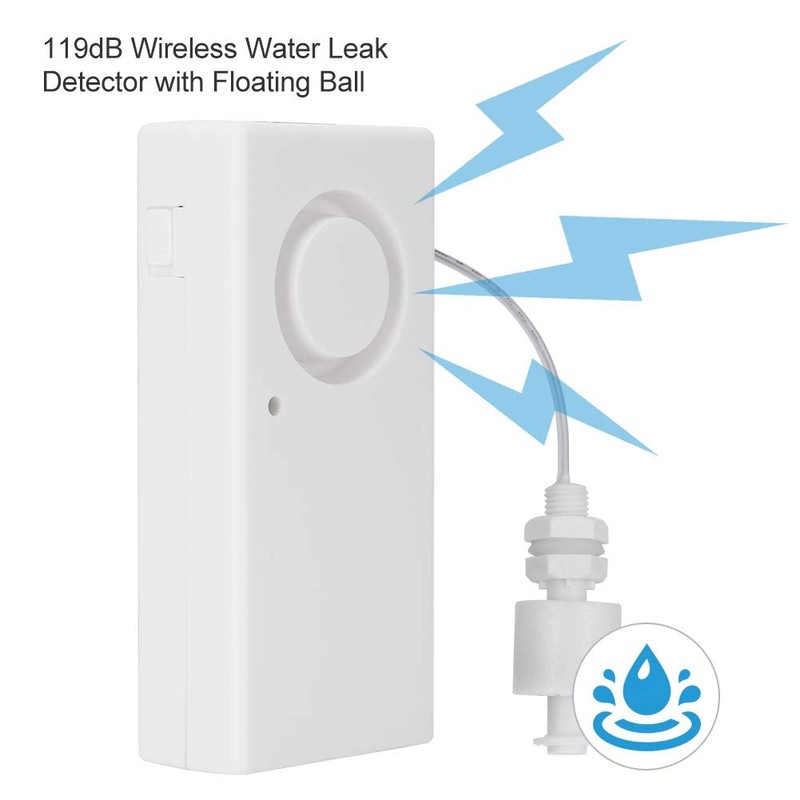 Water Detector, Water Sensor Wireless Water Leak Detector Sound Alarm