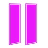 Pink Universal Solid Stripe Pin Stripe Set Vinyl Decal Set: