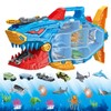 Frontoytall Shark Ocean Animal Toys Set with 18 Piece Sea