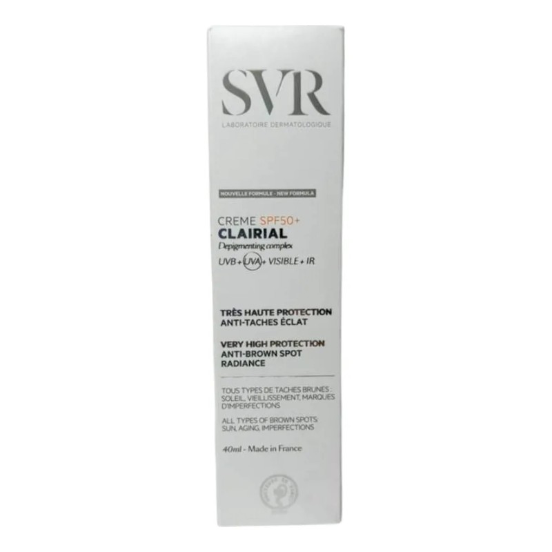 Svr Clairial Spf50 Lum Visible 40ml Todo Tipo Piel Día