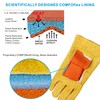 Weldas® COMFOflex® premium welding gloves, proprietary flame retardant air cushioned