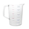 Taza medidora de goma, Transparente, 3,78L