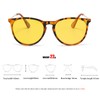 YUELUQU Polarised Retro Round Sunglasses Women Men UV400 Protection Ultralight