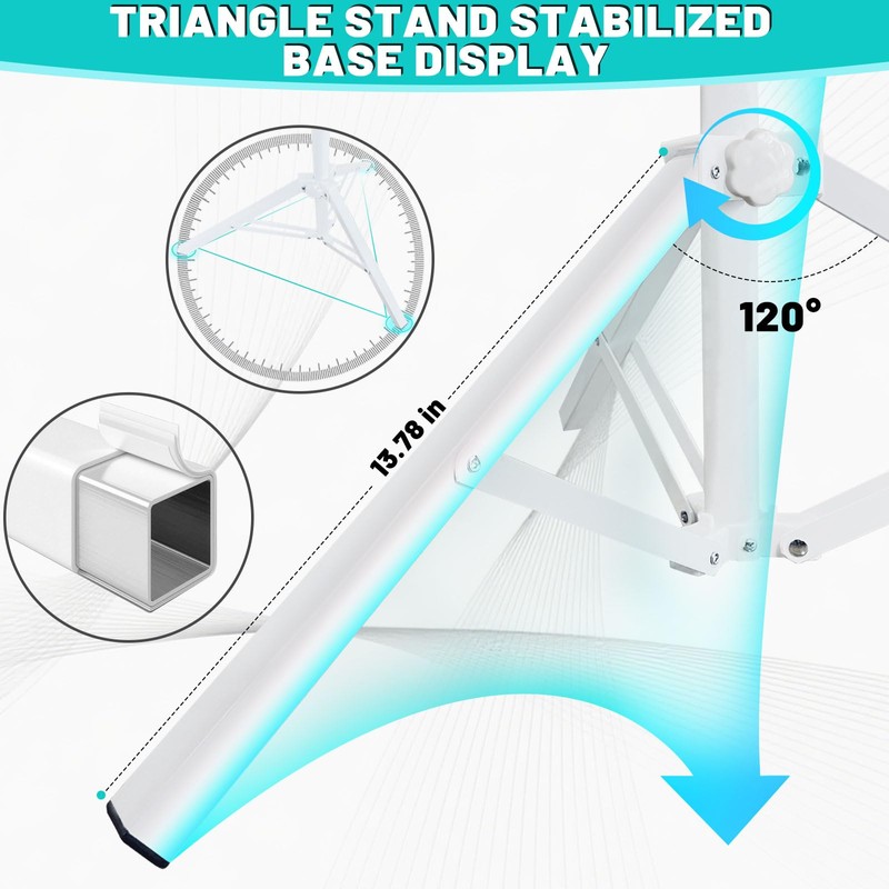 Crilealym IV Pole Portable,46 to 86In Telescopic IV Stand Floor