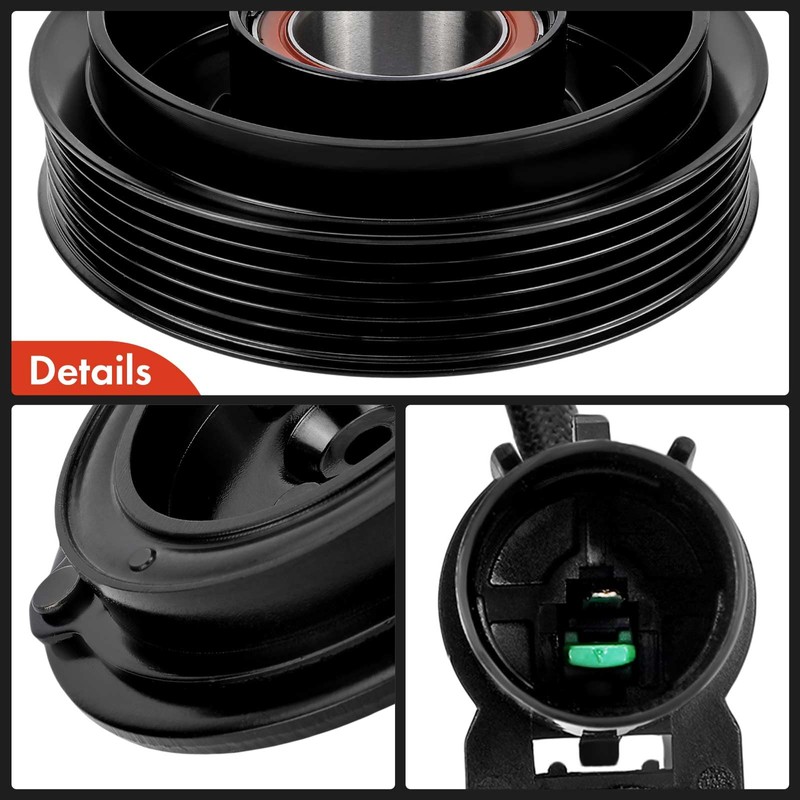 A-Premium Air Conditioner AC Compressor Clutch Kit Compatible with Hyundai