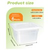 WELKOR 6 Pack Polypropylene Food Storage Containers for Party, Catering,